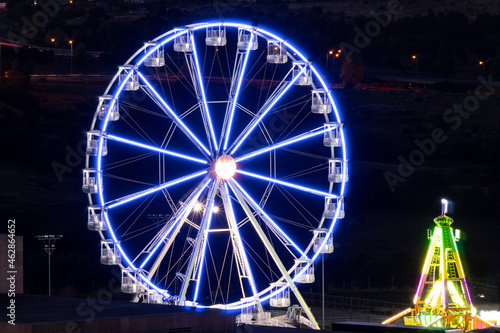  Ferris wheel at local holidays in Ávila, Spain 