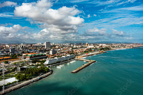 Aerial view of the city of Fortaleza. Beach cities.  © Ranimiro