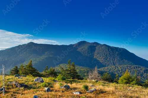 Kitakyaku, Otake, Japan from the summit of Yatsugatake, Daiko Mountain