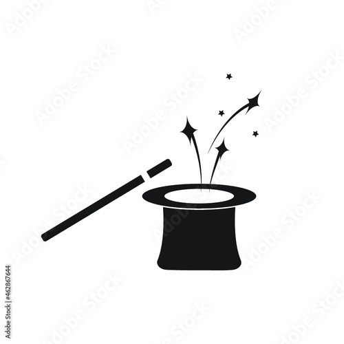 Wand Magic hat icon template