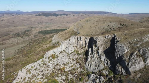 Aerial view of Rock Formation Stolo at Ponor Mountain, Balkan Mountains, Bulgaria photo