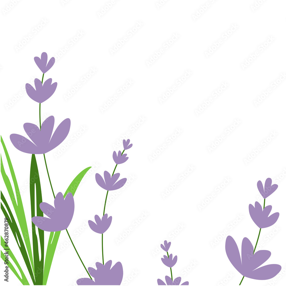 custom made wallpaper toronto digitalFloral background with lavender and leaves. Vector illustration for romantic design, template for banner or postcard.