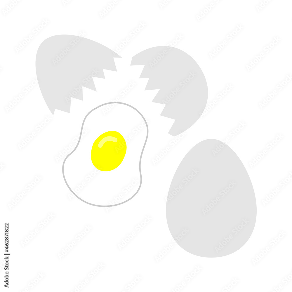 割れた卵のイラスト素材 割れた卵のイラスト素材