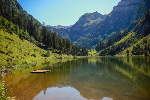 Switzerland lake and mountains