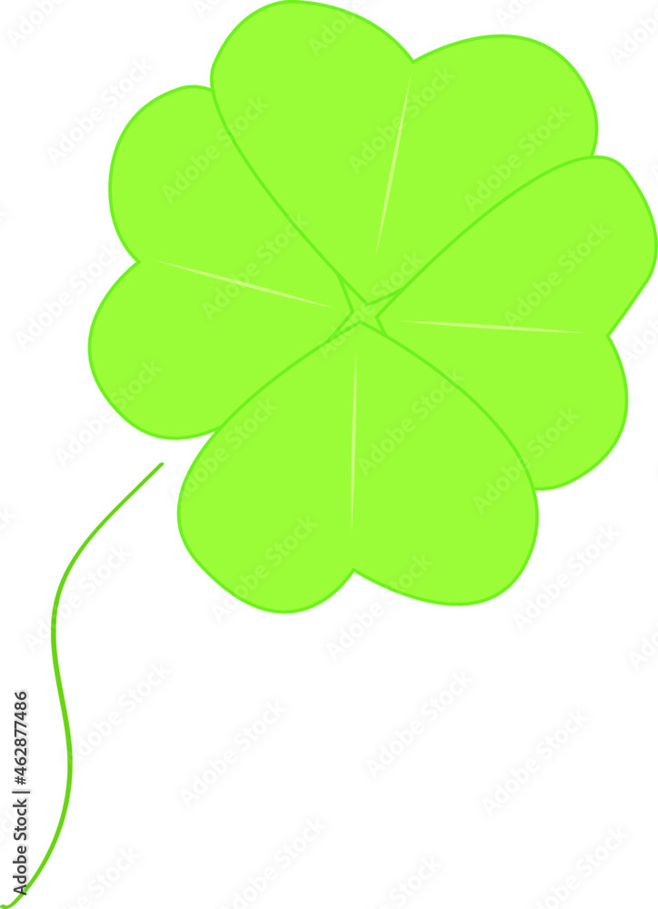 green clover flat design illustration green clover flat design illustration
