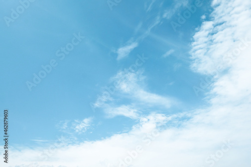 blurred peaceful natural blue sky clouds landscape background