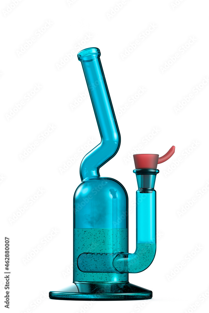 3d render of a bong isolated on white background