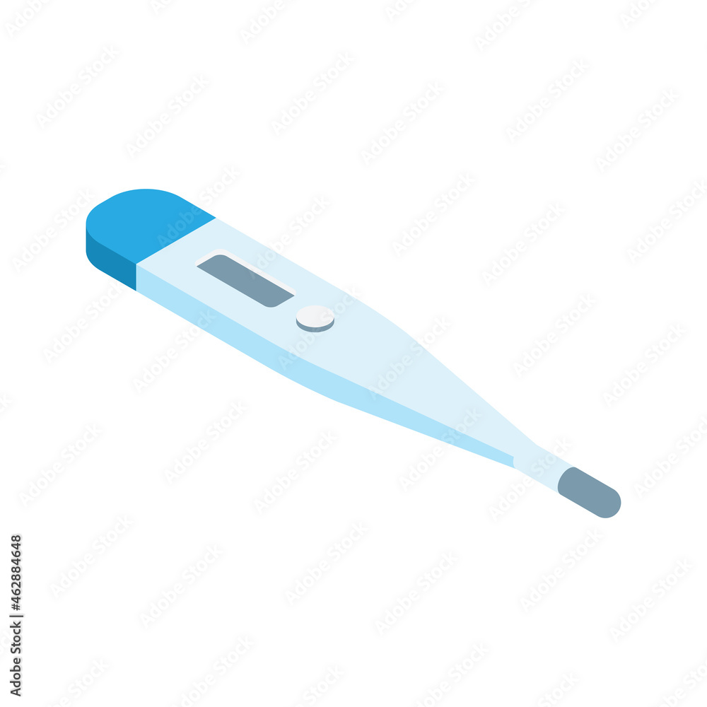 Thermometer Isometric Icon Thermometer Isometric Icon