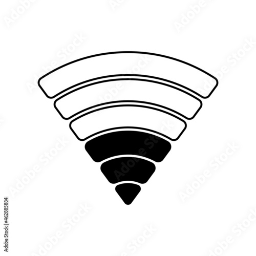 Minimal black and white icon design for your app, website, layout. Isolated image. Vector illustration.