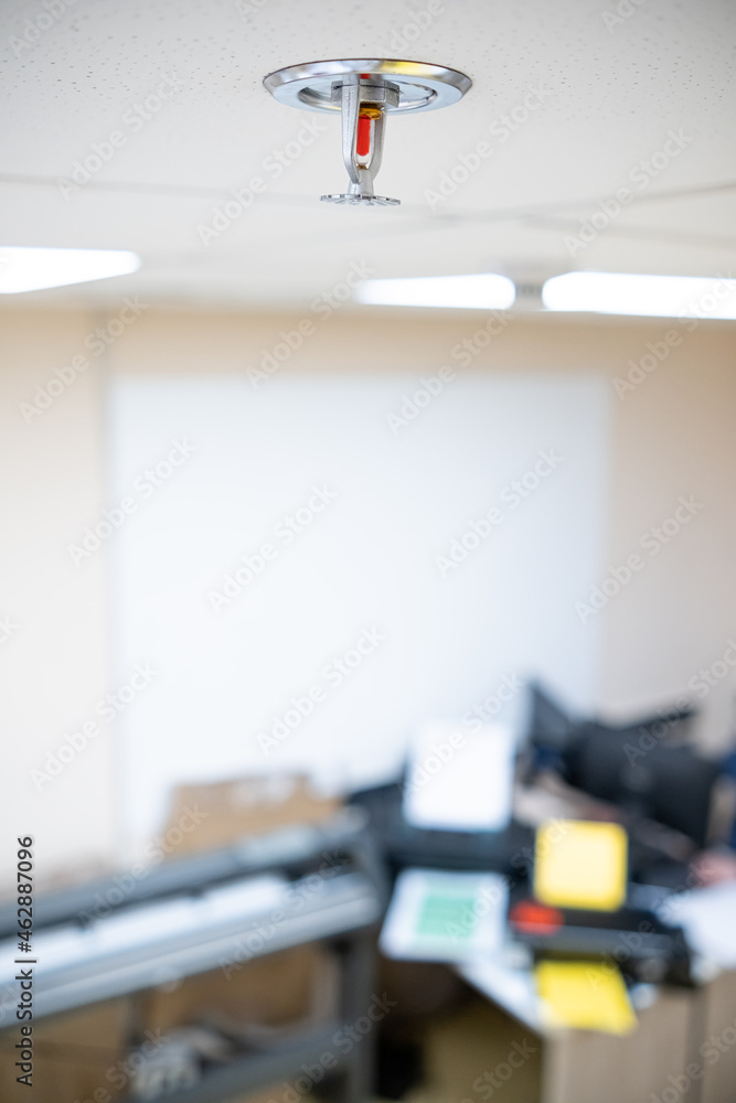 custom made wallpaper toronto digitalImage of Fire Sprinklers Spraying. Fire sprinklers are part of an overall safety protocol for fire and life safety.