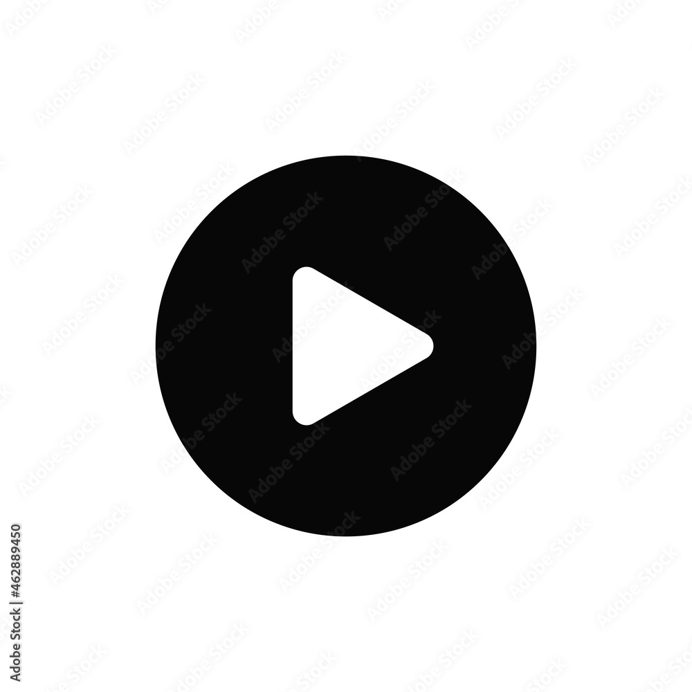 Play icon vector. Play button sign Play icon vector. Play button sign