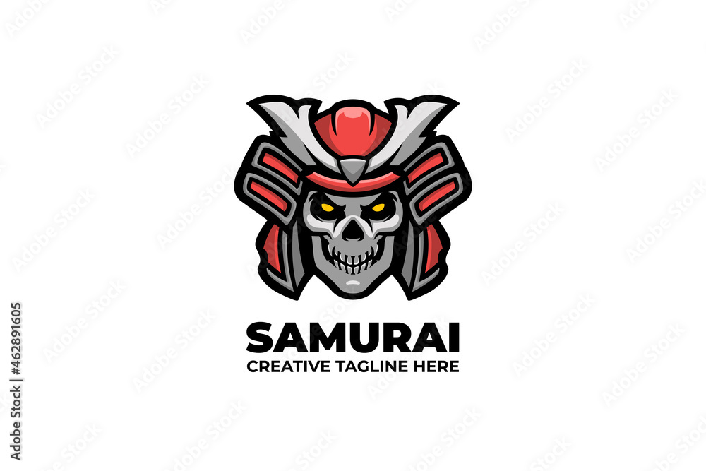 Samurai Knight Warrior Mascot Logo