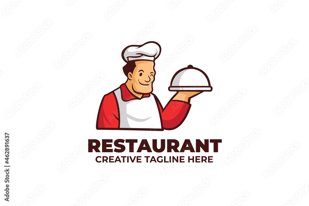 Restaurant Chef Food Cooking Mascot Logo