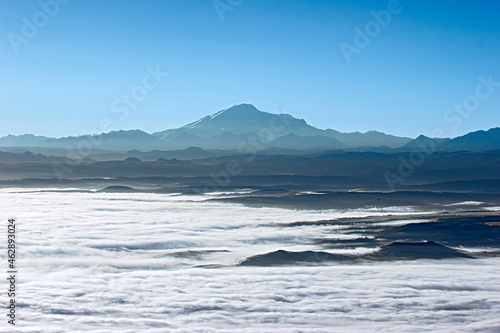 Эльбрус и облачное море