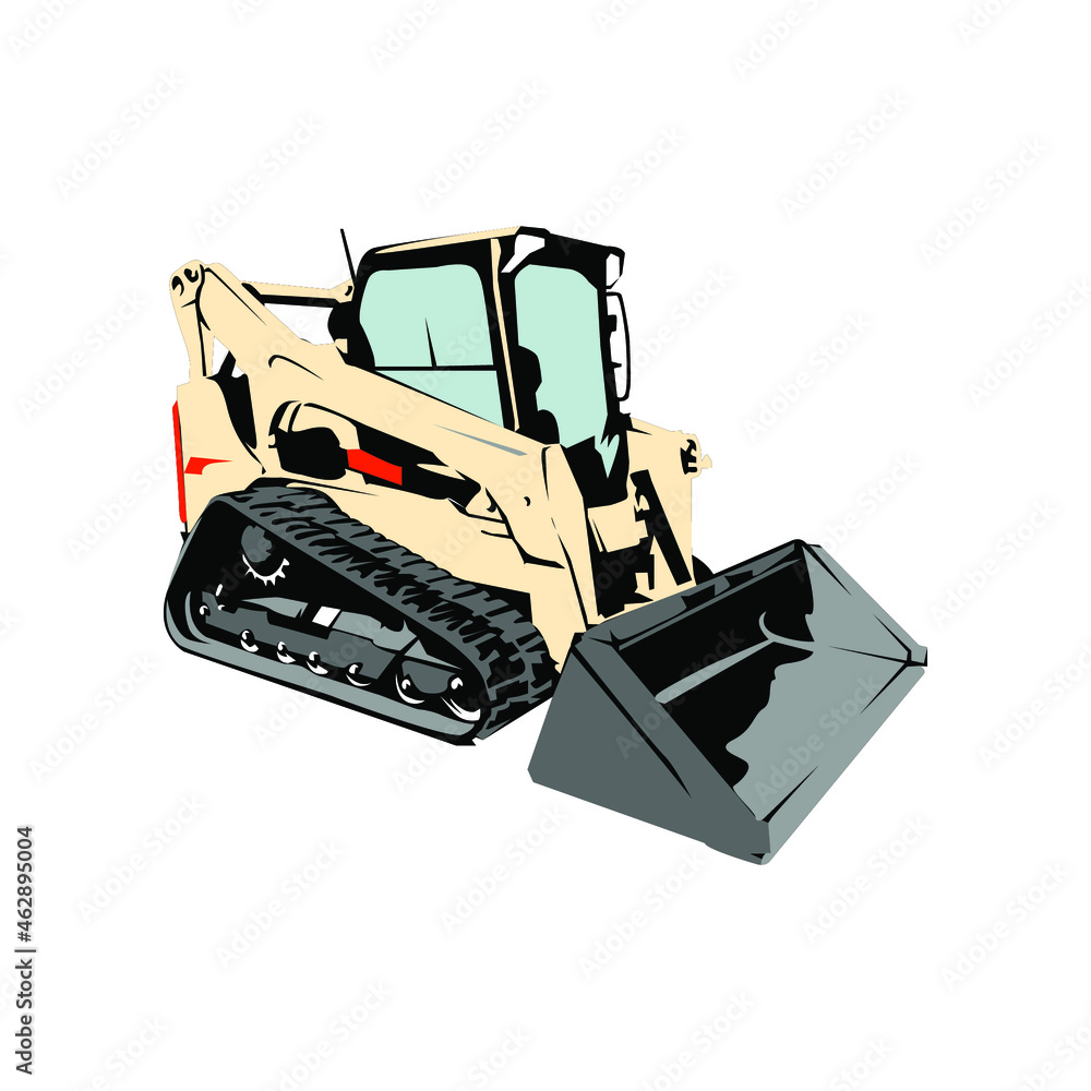 Illustration Vector Graphic of Bulldozer design Illustration Vector Graphic of Bulldozer design