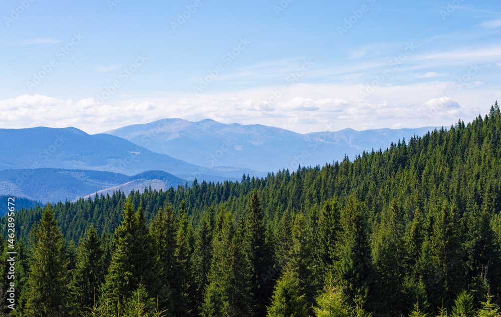 nature mountain landscape on the background of the sky