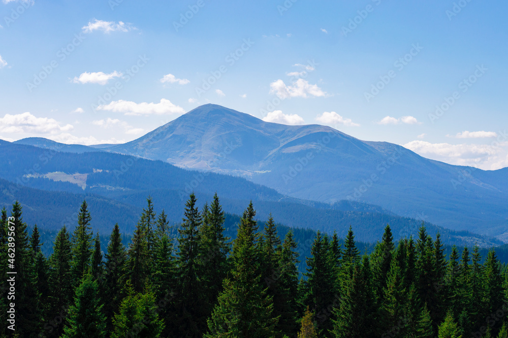 nature mountain landscape on the background of the sky