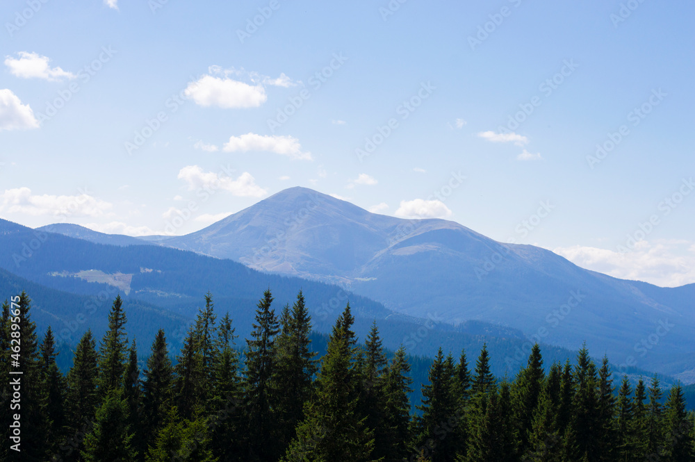 nature mountain landscape on the background of the sky