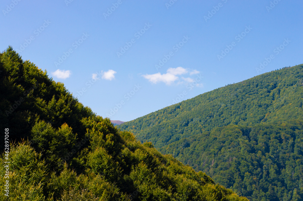 nature mountain landscape on the background of the sky