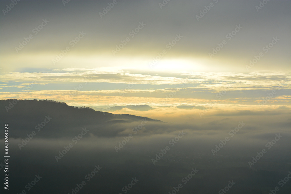 朝焼け 雲海 山 朝焼け 雲海 山