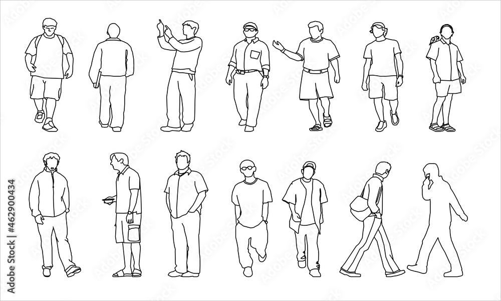 Man Sketch Vector Design Man Sketch Vector Design