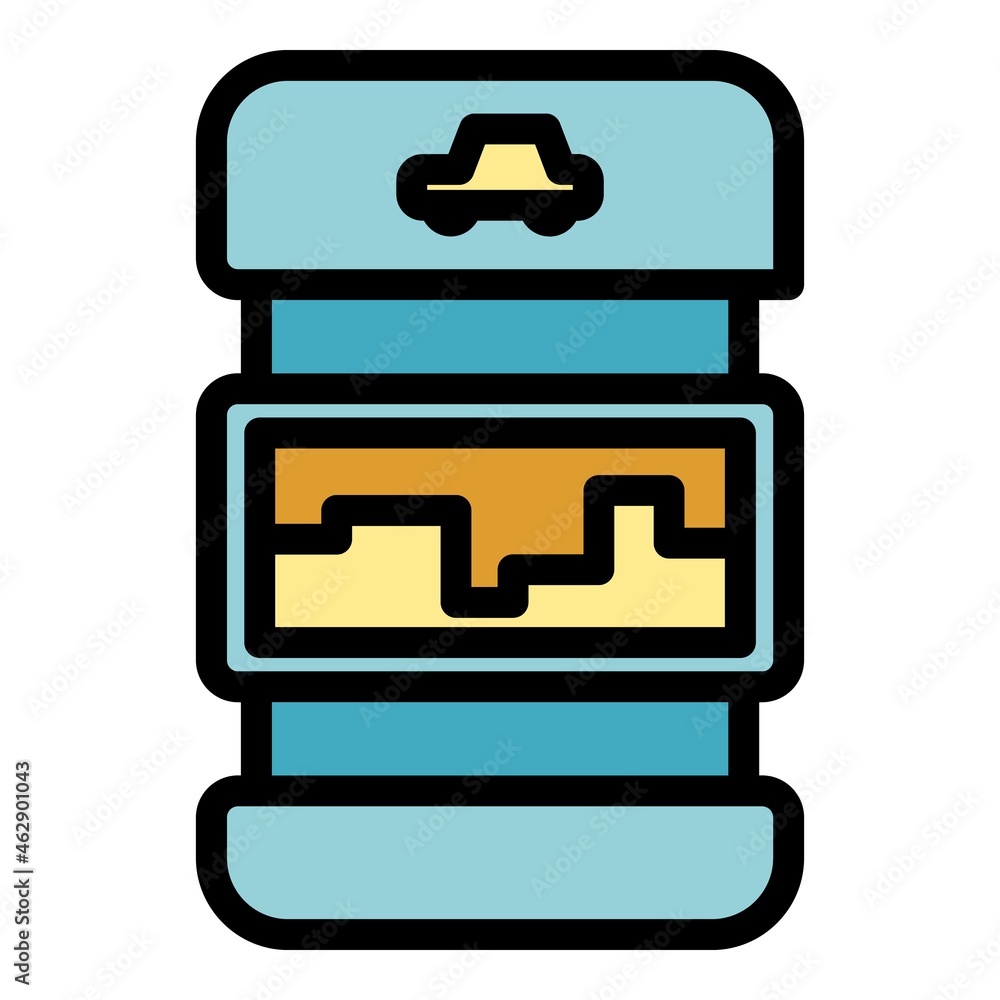 Car keyless icon. Outline car keyless vector icon color flat isolated Car keyless icon. Outline car keyless vector icon color flat isolated