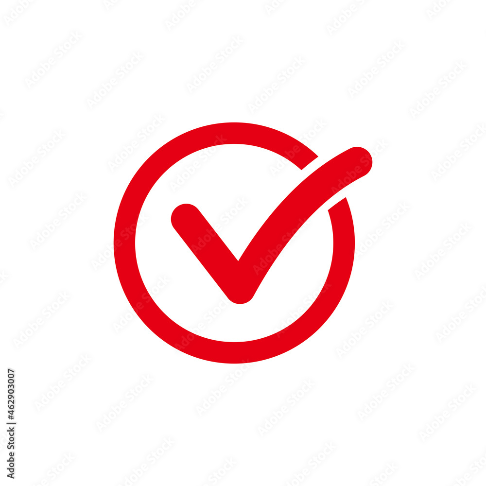 Check list button icon. Check mark in round sign. Check list button icon. Check mark in round sign.