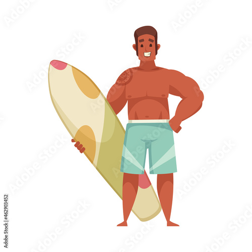 Surfboard Cartoon Icon