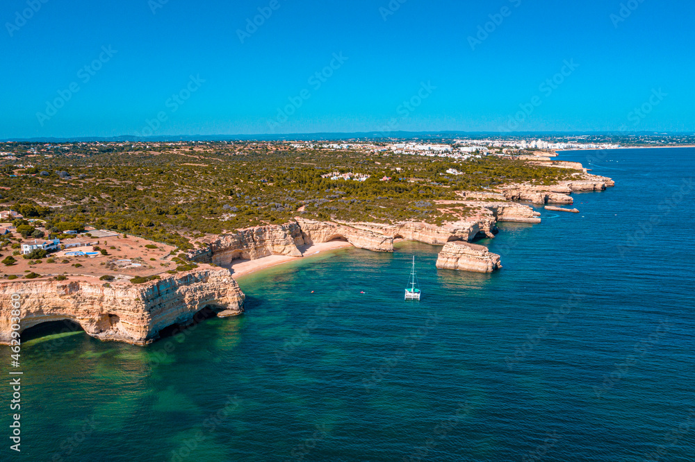 Naklejka premium Summer Algarve, Lagos in Portugal view