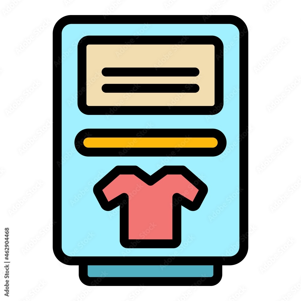Charity box icon. Outline charity box vector icon color flat isolated Charity box icon. Outline charity box vector icon color flat isolated