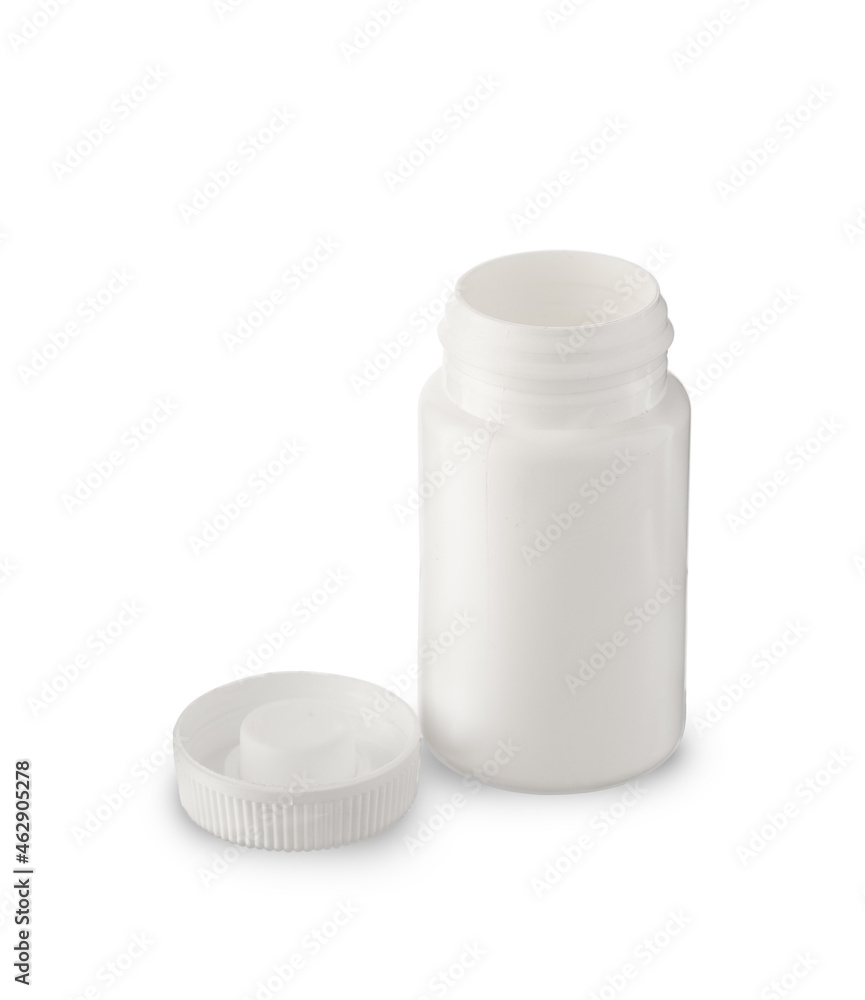 a small plastic medicine bottle a small plastic medicine bottle