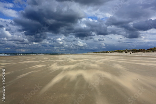 Sand beach on island Ameland, Dutch