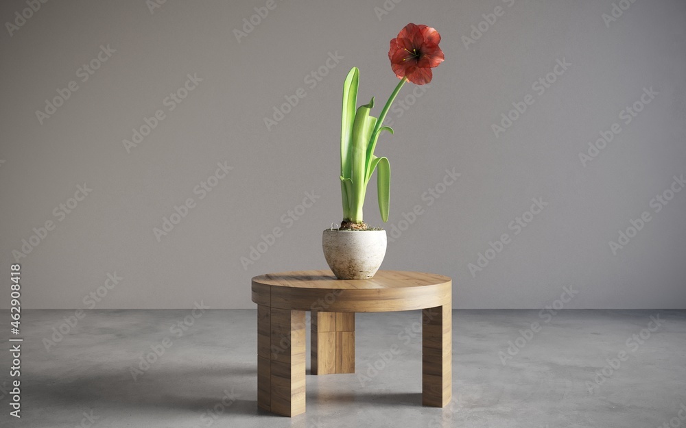 Still life lilac flowers in a vase on the table. 3D illustration, cg render Still life lilac flowers in a vase on the table. 3D illustration, cg render