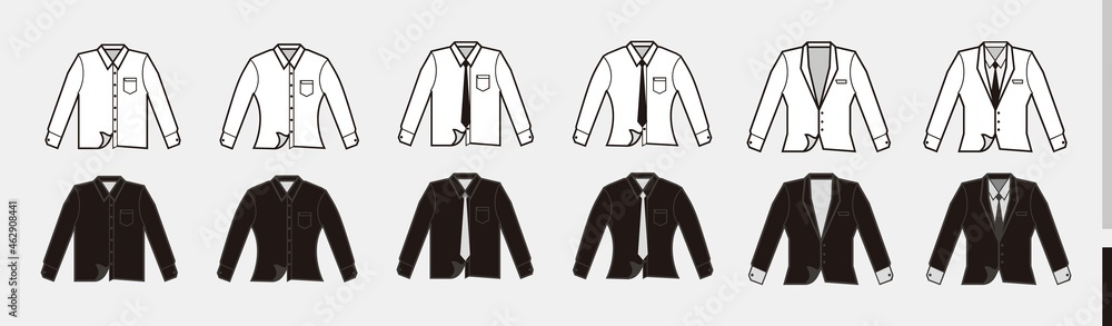 formal clothes in white and black with tie and pocket. long sleeves formal clothes and tuxedo in black colors formal clothes in white and black with tie and pocket. long sleeves formal clothes and tuxedo in black colors