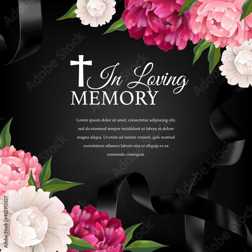 Loving Memory Condolence Background