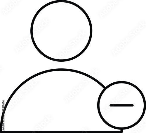 Account remove Isolated Vector icon which can easily modify or edit

