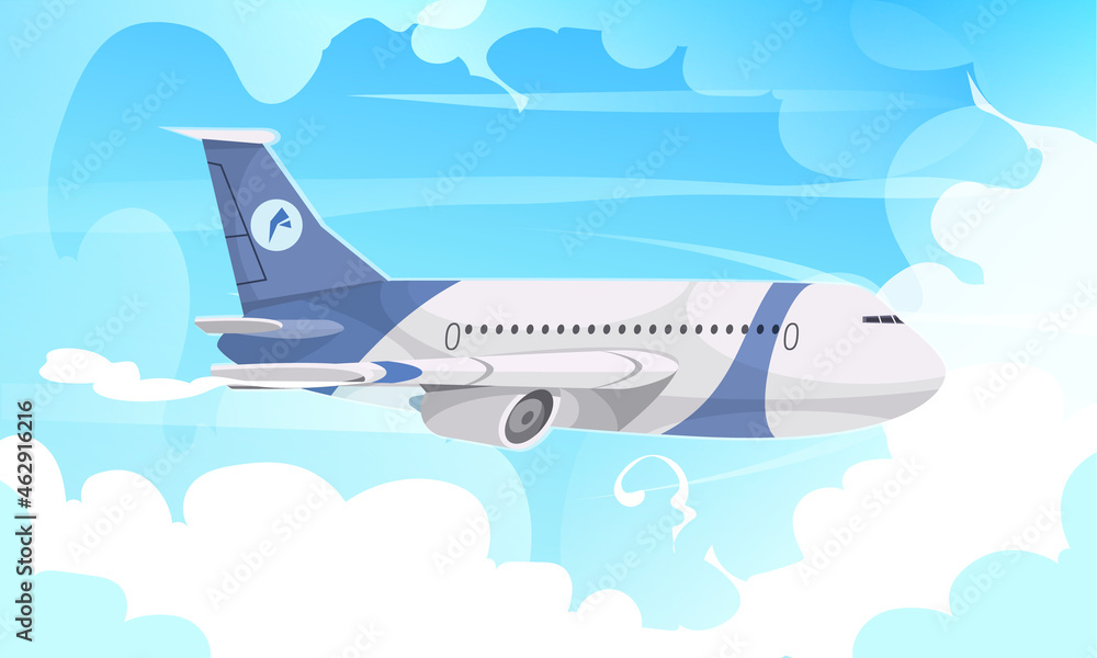 Airport Aircraft Flight Cartoon - obrazy, fototapety, plakaty 