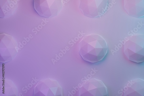 Geometric pattern background with pastel color 3d illustration