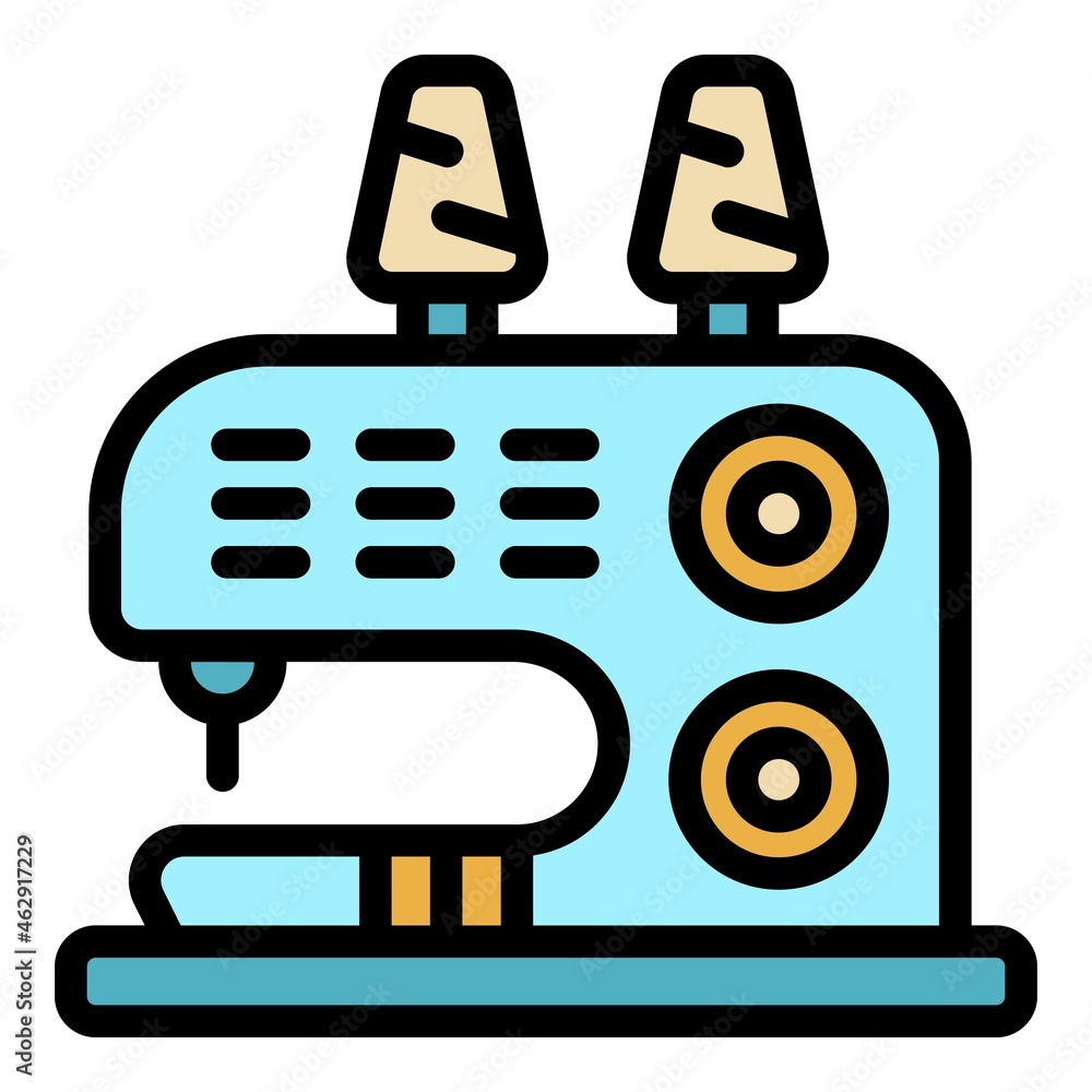 Sewing device icon. Outline sewing device vector icon color flat isolated Sewing device icon. Outline sewing device vector icon color flat isolated
