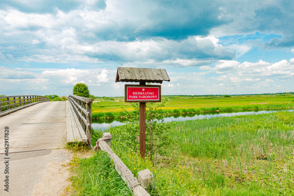 biebrza biebrzański park narodowy rzeka potok strumień rzeczka łąka pole pola pastwisko rolnictwo wieś podlasie podlaskie suwalszczyzna