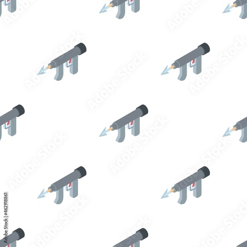 Underwater fishing speargun pattern seamless background texture repeat wallpaper geometric vector