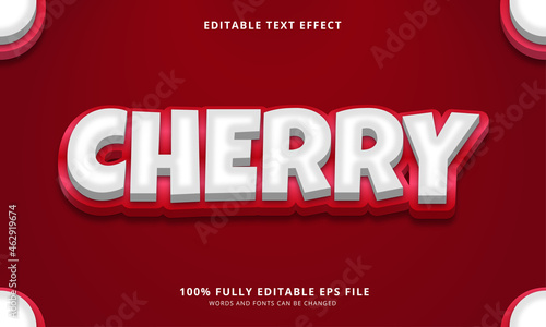 Cherry editable text effect