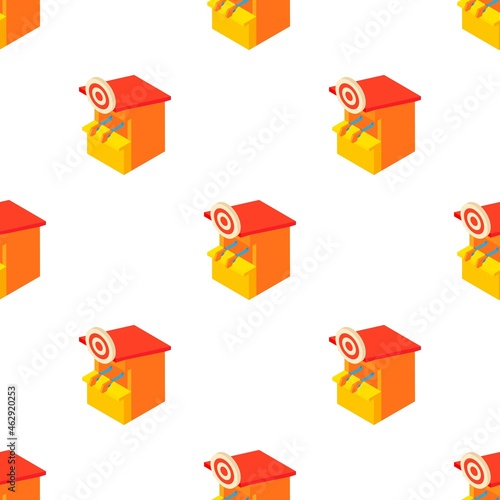 Shooting gallery pattern seamless background texture repeat wallpaper geometric vector