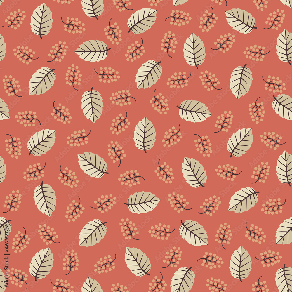 Beech leaves - repeat pattern Beech leaves - repeat pattern