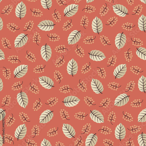 Beech leaves - repeat pattern