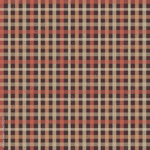 Falling leaves Gingham - repeat pattern