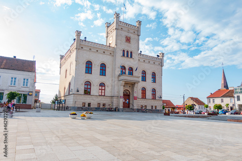 Obraz na płótnie pasym miasto miasteczko rynek plac kamienice w salonie