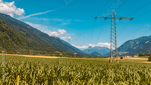 Beautiful alpine summer view at Reisseck, Kaernten, Austria photo