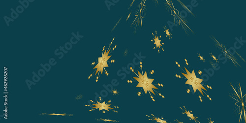 Abstract blue background with snowflake © indah