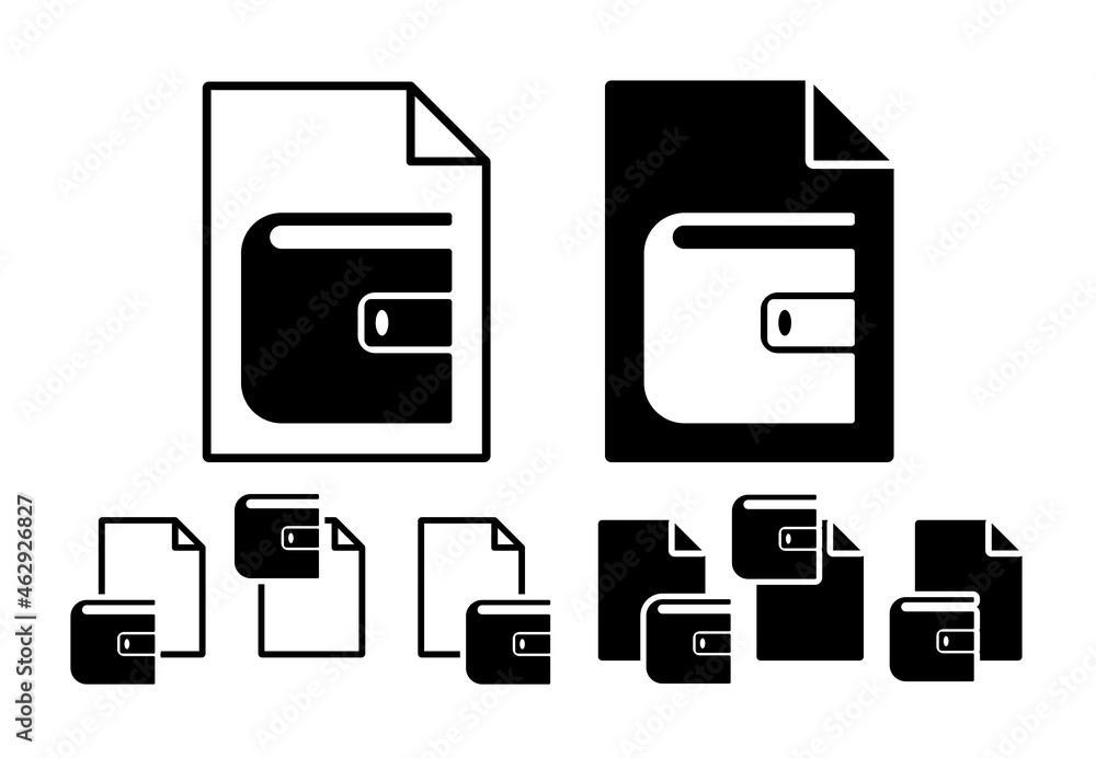 Purse vector icon in file set illustration for ui and ux, website or mobile application Purse vector icon in file set illustration for ui and ux, website or mobile application